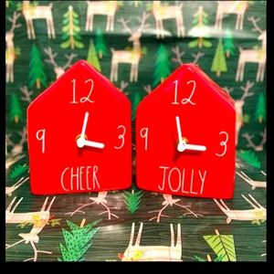 Brand New in 📦s Rae Dunn Jolly & Cheer Clocks